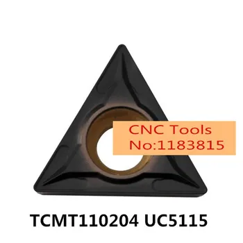 TCMT110204 UC5115 100% originalus karbido įdėklai cnc tekinimo įrankio laikiklis STUCR tekinimo, ištekinimo baras mašina ketaus TCMT