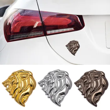 Lion Head Logotipas Automobilių Lipdukai Sunkvežimis Kėbulo Emblema Lipdukai A3 A4 A8 E90 W203 W204 W168 Buick Regal G Toyota Carmy Auto Priedai
