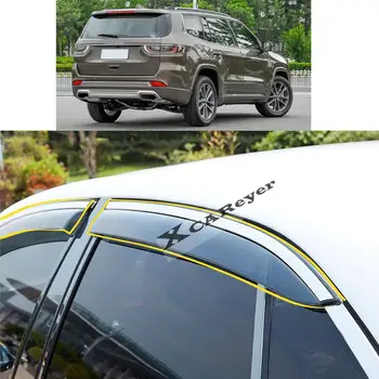 Už Jeep Grand Vadas 2018 2019 2020 2021 Automobilių Kėbulo Styling Lipdukas Plastikinių Langų Stiklo Vėjo Skydelis Lietaus/Saulės Guard Ventiliacijos Dalys