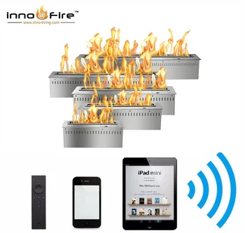 Inno-Gaisro 72 colių wifi patalpų tikrą ugnį protingas smart bio kuro gaisro vietoje