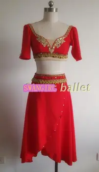 don Quijote baleto suknelė romantiška raudona lyrinis šokio kostiumai suaugusiųjų profesinės baleto cosutmeSB0003