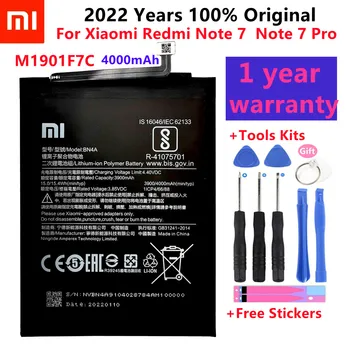 2022 originalus Baterija 4000mAh BN4A Telefono Baterijas Xiaomi Redmi Note7 7 Pastaba Pro M1901F7C Originali Telefono Baterija + Nemokamas Įrankiai