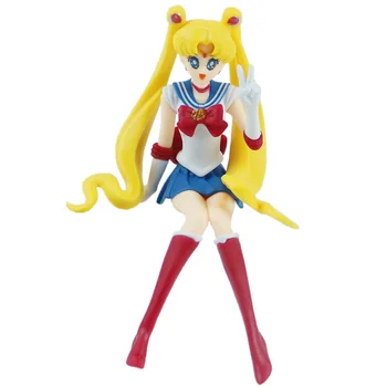 Anime Sailor Moon Paveikslas Mielas Animacinių filmų Stendas Modelis Stalo Pasirašyti ir Automobilių Žaislas Moterims Merginos Gimtadienio, Kalėdų Dovanos