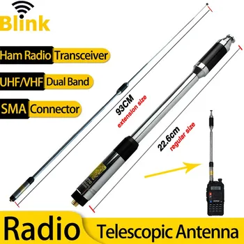 RH770 Teleskopinis nešiojamosios Radijo Antenos 144/430M Dual Band 