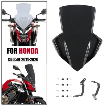 Honda CB650F CB 650 F 2014-2019 2020 Motociklo ABS Touring Stiklas Vėjo Ekranas Reflektoriai Su Laikikliu Lauktuvės Priekinio stiklo