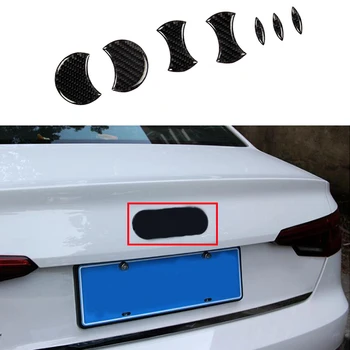 automobilių priedai, 7x 100% Anglies Pluošto Galinis Logotipas, Emblema, Apdailininko Padengti apdaila Audi A4 B9 17-18