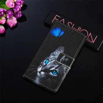 Oda Atvejais Xiaomi Poco X3 NFC Magnetinio Apversti Mados Gėlių Dažytos Kortelės lizdas Piniginės Knygos Stiliaus Telefono Dangtelį Fundas Coque