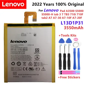 100% originalus Lenovo Trinkelėmis A3500 S5000 Baterija S5000-H 3550mAh tab 2 A7 A7-30 A7-10F A7-20F tab3 7 TB3 710i 710F L13D1P31
