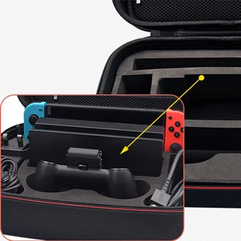 Konsolės žaidimų konsolės laikymo Sunkiai Shell krepšiai daugiafunkcinis krepšys Korpuso Apsaugos Kelionės Nešiojamasis lagaminas