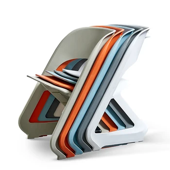 Modernios Minimalistinės Kūrybos Atlošas Kėdės Namų Šiaurės Šalių Mados Plastiko Valgomojo Kėdės Lauko Kėdė Tingus Laisvalaikio