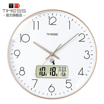 Laikrodis Sieninis Laikrodis Kambarį Namuose Mados Kišenėje Žiūrėti Punch-Nemokama Šviesa Prabanga Išjungti Radijo Bangų Laikrodis