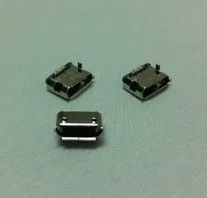 Nemokamas pristatymas 50 Vnt Mikro 5 pin 5pins USB Female Jack Lizdas, 2 CINKAVIMAS fiksuota koja Jungtis