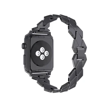 Dirželis Apple Watch band 45mm 40mm 44mm 41mm 42mm/38mm iwatch serijos 7/6/5/4 Rombas, Nerūdijančio Plieno correas nuorodą Apyrankė