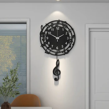 Prabanga Šiaurės Sieninis Laikrodis Šiuolaikinio Gyvenimo Kambario Silent Skaitmeninių Kūrybinių Sieninis Laikrodis Virtuvės Reloj De Sumalti Namų Ir Apdaila