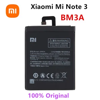 Xiao Mi 100% Originalus BM3A 3400mAh Baterija Xiaomi Mi 3 Pastaba Note3 Aukštos Kokybės Telefoną, Baterijos Pakeitimas