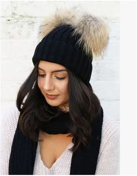 2019 Naujas Mados Moterų Žiemą Šiltas, Mielas pūkų kamuoliuką Skrybėlę（vestidos haajuku streetwear） Moterų, Moterys, Ponios