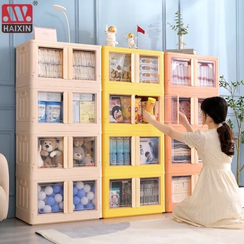 7 spalvų talpinimo namų ūkio knygas ir vaikų žaislai talpinimo stambių plastikinių laikymo spintos drabužių lankstymo saugojimo dėžutė