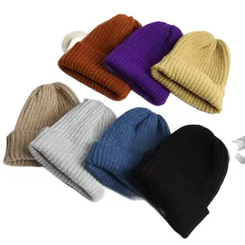Žiemos Unisex Storas šiltas Vilnos Megzti Skrybėlę Sporto Dryžuotas Riesta Beanies Kepurės Skullies Kalpokių Kaulų Gorras