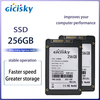 Gicisky Sata III 256 GB SSD 2.5 colių Kietojo Disko Vidinio Kietojo Disko Už Notebook Laptop Desktop 