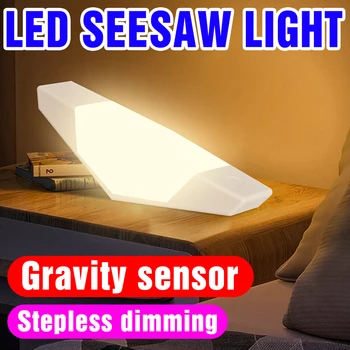Led Nakties Šviesos 5V Gravity Jutiklis Lempa USB Luces Nocturnas Miegamasis, Šviesos, Tolygus Reguliavimas Helovinas Apdailos Atostogų Apšvietimas