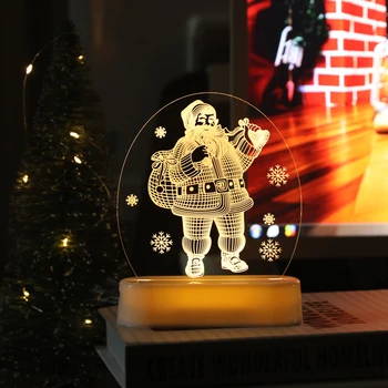 Gimdymo 1pcs Kalėdų Senelio Elnių Bell LED Pasakų Žibintai Papuošalai Navidad 2019 Kalėdų Dekoracijas Namuose Naujųjų Metų Kalėdos
