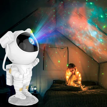 Žvaigždėto Dangaus Projekcija Lempos Astronautas Žvaigždėtas Dangus Lazerių Projekcijos Lempos Žvaigždėto Dangaus Žibintas Astronautas Papuošalai Usb Įkrovimas