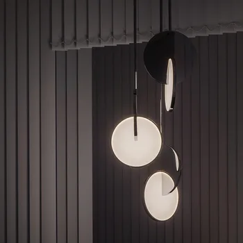 Energijos Taupymo būsena-Šiuolaikinės Paprasta Kryžiaus formos LED Pakabukas Šviesos Modernus Baras, Restoranas didelis blizgus nerūdijančio plieno Pakabukas Lempa