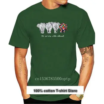 Camisetas de elefante de Concientización del autismo, camiseta de estilo clásico a la moda
