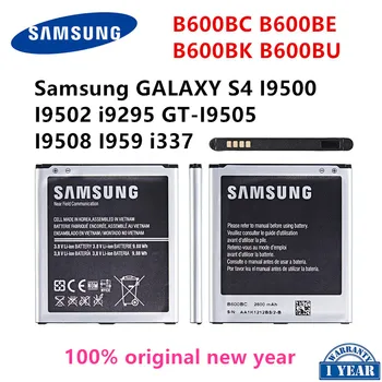 SAMSUNG Originalus B600BC B600BE B600BK B600BU 2600mAh Baterija Samsung GALAXY S4 I9500 I9502 i9295 GT-I9505 I9508 I959 i337 NFC