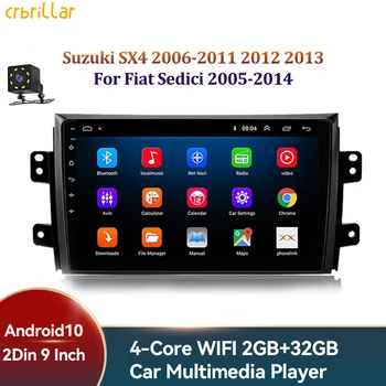 9Inch Android10 Automobilio Multimedijos Grotuvas GPS Navigatorius Auto Stereo Audio WI-fi, Už Suzuki SX4 2006-2013 m. Už 