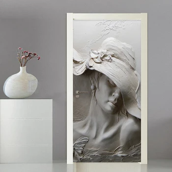 Foto Tapetai, 3D Stereo Pav Statula Durų Lipdukas Gyvenimo Kambario, Miegamasis Kūrybos 