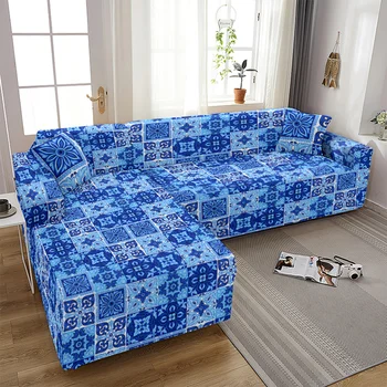 Mandala Pledas sofa raštas sofa apima kambarį elastinga ruožas slipcover grupinių kampe sofa apima 1/2/3/4 vietų
