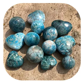 Natūraliai mėlyname apatite srityje kristalų akmuo Kvarcas Mineralinių dovana Reiki Healing Namų dekoro