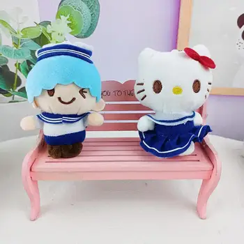 Raktų pakabukai Kawaii 10Cm Hello Kitty Pliušinis Sanrio Mano Melodija Kuromi Purin Aukštos Kokybės Pliušinis Žaislas Maišas Kabo Dovanos Vaikų