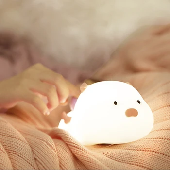 Mielas kiaulių 7 spalvos LED nakties šviesos USB įkrovimo namų puošybai kūrybos vaikų dovanos Lašas laivybos