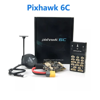 Holybro Pixhawk 6C Autopilotas FMUv6C STM32H743 Skrydžio duomenų Valdytojas Aliuminio korpusą, PM02 PM07 Galios Modulis M8N GPS Sistema