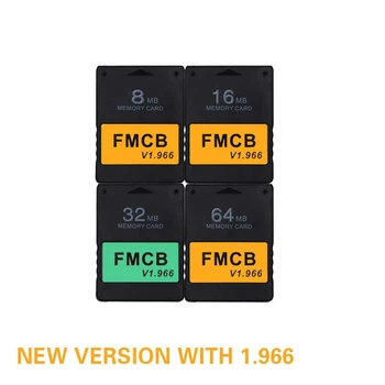 Klasikinės Juodos spalvos v1.966 Free McBoot 8MB/16 MB/32MB/64MB Atminties Kortelė PS2 Konsolės FMCB Free McBoot Kortelė Sony PS2