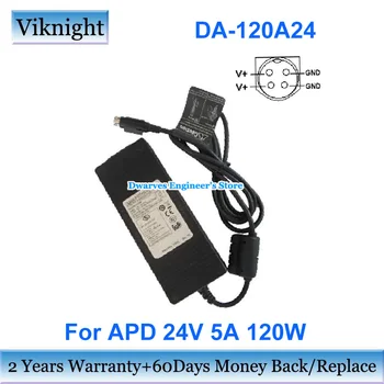 Originali APD DA-120A24 24V 5A 120W AC Adapteris, Maitinimo Nešiojamojo kompiuterio Kroviklis