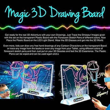Magija 3D išmintis piešimo lenta Piešimo Lenta 3D 