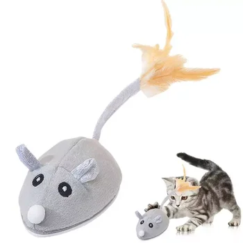 Žaislas Katėms Judantis Žaislas Apsinešęs Uodega Juokingi Elektroninių Pliušinis Pelės Elektroniniai Žaislai CAT Kitten Pet