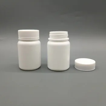 Nemokamas pristatymas 12pcs/daug 60ml 60cc HDPE balto plastiko Kapsulėje butelis, tuščias tabletes butelis inde su Užsukamu