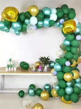 Pupelių Žalia balionai rašalo žalia balionai 167pcs Vestuvių Dekoro Event/Šalies Prekių Helio balionas Arch Globos