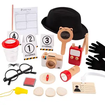 Apsimesti, Detektyvas Kostiumas Detektyvas Skrybėlę Įrodymų Kortelės puošniai Apsirengti Lauko Žaislas, skirtas Vaikams Vaikams