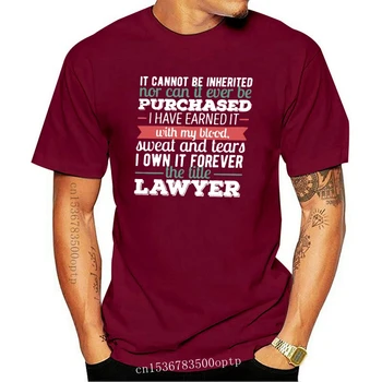 Naujas 100% Medvilnės O-kaklo Užsakymą Išspausdinti Vyrų marškinėliai Teisininkas, Tai negali būti paveldima, nei ji gali kada nors būti Moterys, T-Shirt