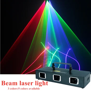 Karšto pardavimo LED trys galvutės, 3 spalvos/6 spalvų RGB full lazerio šviesa DJ disco ball Kalėdų profesionalaus scenos apšvietimas
