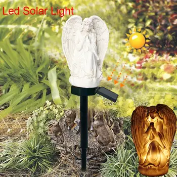Saulės Kuolo Šviesos Lauko Angel Modelis Saulės Šviesos diodų (LED) Vejos Lempos Vandeniui Lauko Kiemo Apšvietimas, Vejos Kraštovaizdžio Lightshotsale