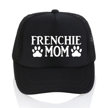 mados begalybę meilės Frenchie mama skrybėlę žavesio meilės FRENCHIE mama vasarą spausdinti laiškas bžūp Karšto Pardavimo Beisbolo, Tinklinio trucker kepurės