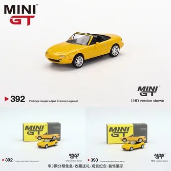 MINI GT 1:64 Mazda Miata MX-5 NA Eunos Roadster, lieto lydinio automobilio modelį žaislai, dovana, papuošalai