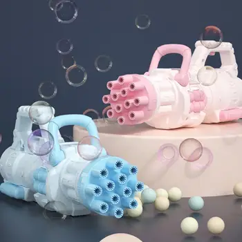 Burbulo Pūtimo Universalus Animacinių filmų Įdomus Žaislai Vasaros Muilo Vandens Burbulas Ginklai Vaikams 2-in-1 Elektros Burbulas Maker Gimtadienio Dovana Mergaitėms