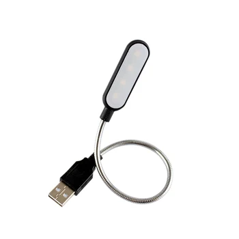 Lanksti Šviesus Mielas Naktį Šviesos Mini LED USB Knygos Šviesos Lempa maitinama Nešiojamas, Nešiojamasis Kompiuteris Studentams Skaitytuvas